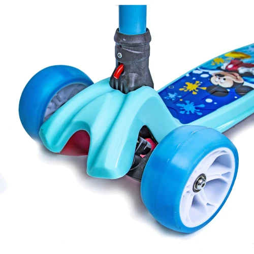 Детский самокат Smart Disney Mickey Mouse (cкладная ручка, все колеса светятся): Тип колес литые
