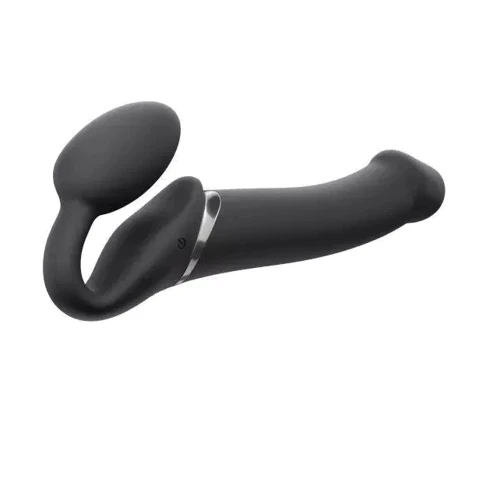 Безремневой страпон с вибрацией Strap-On-Me Vibrating Black L