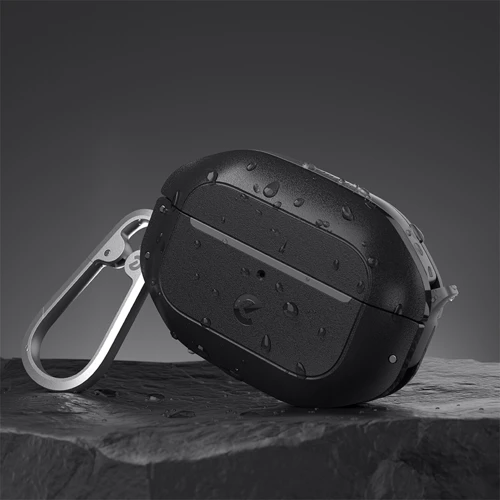 Чехол KeyBudz Element Series Waterproof Carbon Black (APP2_S7_CBK) for AirPods Pro 2 фото 5