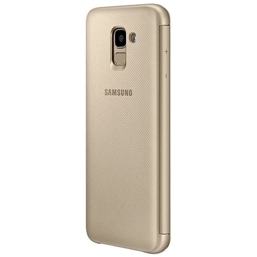 Чехол для телефонов Samsung Flip Wallet Gold (EF-WJ600CFEGRU) for Samsung J600 Galaxy J6 2018: Цвет золотой