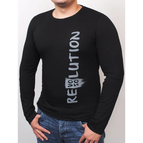 Лонгслів PFProject REVOLUTION Long 3XL чорний з принтом