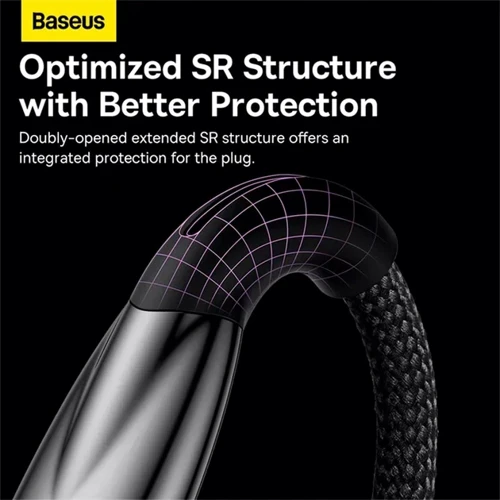 Кабель Baseus Cable USB-C для Lightning Glimmer Series Fast Charging Data 2m Black (CADH000101) фото 9