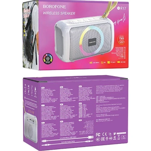 Акустика Borofone BR17 Grey: Тип портативная