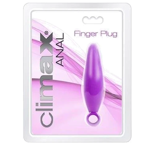 Анальный стимулятор Climax Anal Finger Plug, 8.8x2.5 см, фиолетовый