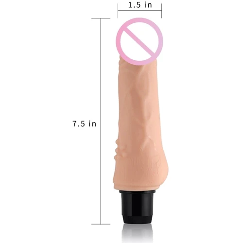 Реалистичный вибратор LoveToy Real Feel Vibrator 4 Flesh 7,5"