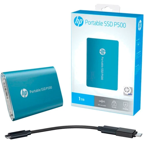 HP P500 500 GB Blue (7PD54AA): Объем 500 ГБ