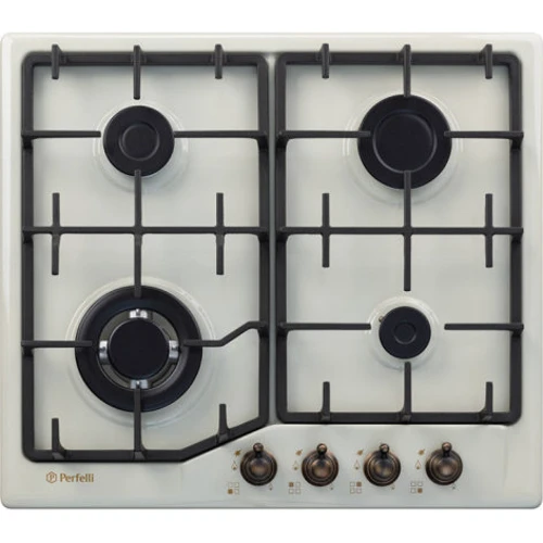 Варочная поверхность газовая Perfelli HGM 61629 IV RETRO: Количество конфорок 4