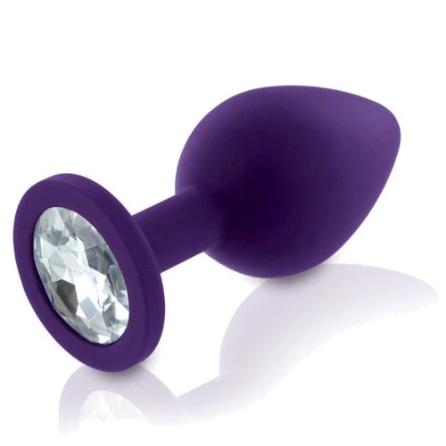 Набор анальных пробок с кристаллом Rianne S: Booty Plug Set Purple