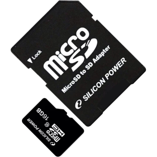 Карта пам'яті Silicon Power 16GB microSDHC Class 10 + adapter (SP016GBSTH010V10SP)