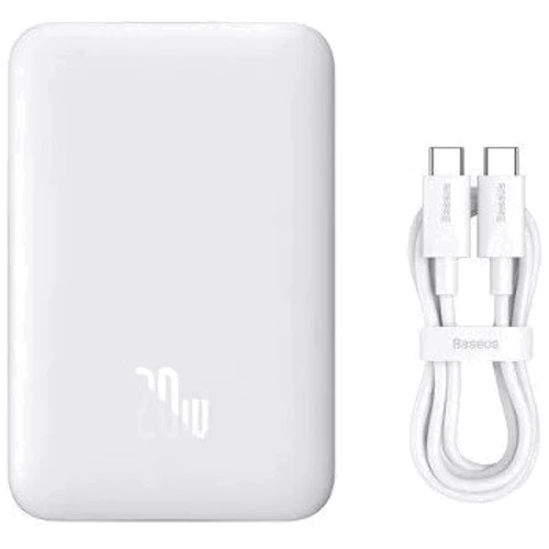 Внешний аккумулятор Baseus Power Bank 10000mAh 20W MagSafe Mini White (PPCX030002): Количество USB 1