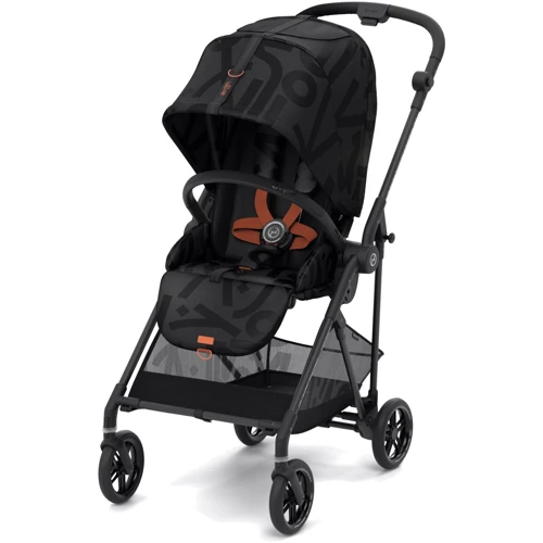 Прогулочная коляска Cybex Melio Real Black с бампером (522002631)