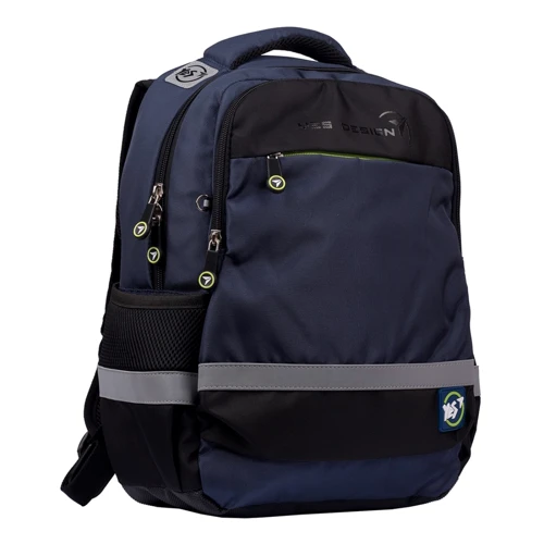 Рюкзак YES S-52 Ergo Yes style, черный/синий (557964)