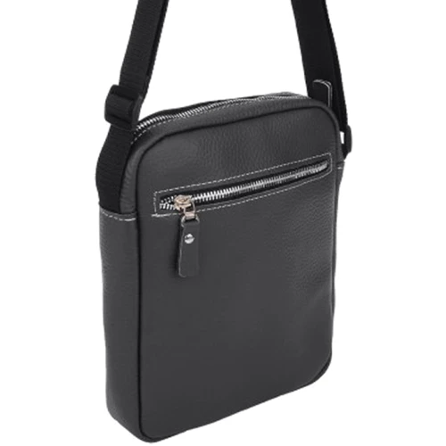 Мужская сумка планшет Borsa Leather серая (1t1026m-grey): Пол Мужской