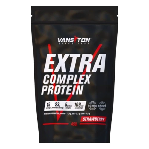 Протеїн Vansiton Extra Complex Protein 450 g / 15 servings / Strawberry