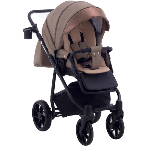 Коляска 2 в 1 Adamex Hybryd Plus BR279 капучино шкіра (мармур) - капучино (623890): Стать дитини хлопчик, дівчинка