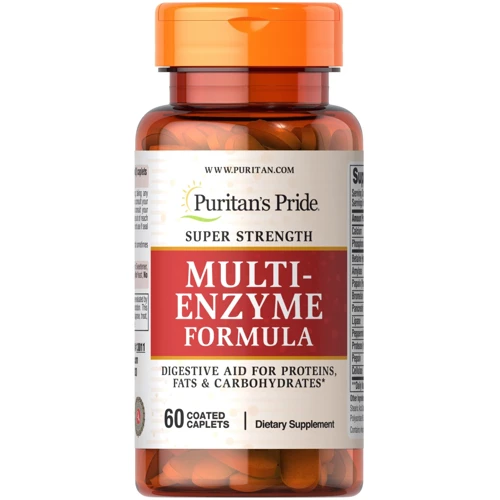 

Puritan's Pride Super Strength Multi Enzyme 60 caplets Мультиэнзимы