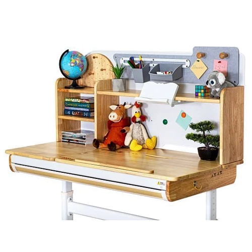Комплект (L) Mealux Cтол Timberdesk Wood L+Тумба BD-920-2 PN + Крісло Onyx Duo G (BD-690 L+ box BD 920-2 PN+Y-115 G)