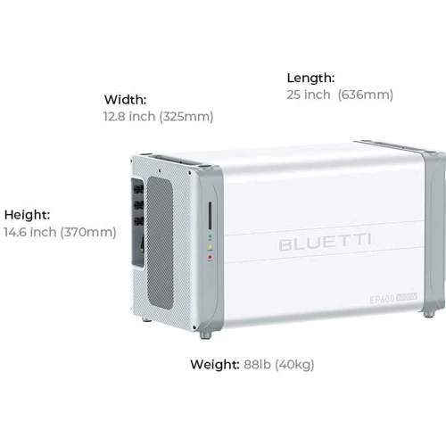 Система резервного энергообеспечения Bluetti EP600 6000W + 2 Home Battery Backup B500 9920Wh фото 31