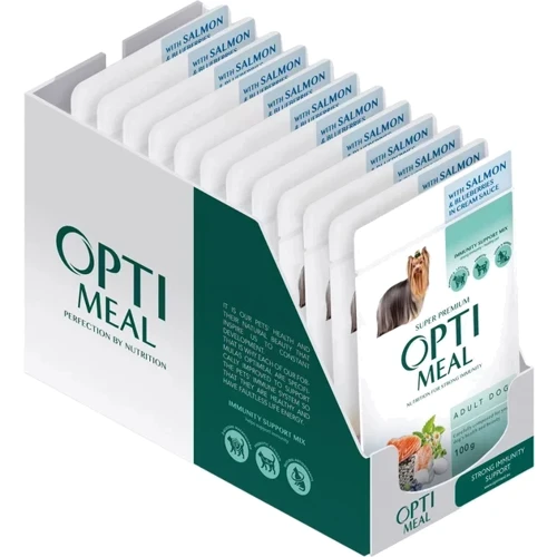 Влажный корм для собак Optimeal с лососем и голубикой в соусе 12х100 г (4820215369725) фото 9