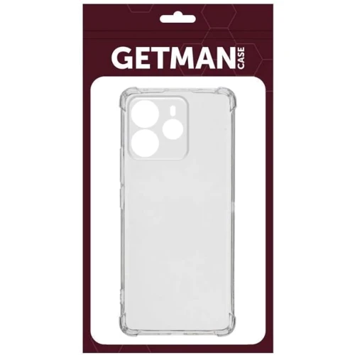 Чехол для телефонов TPU Case GETMAN Ease logo Full Camera Transparent for Xiaomi Redmi Note 14 5G: Материал TPU (термополиуретан)