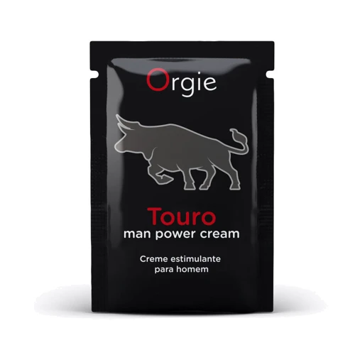 Крем для усиления эрекции Orgie Touro Power Cream, 2 мл, с таурином, гинкго и корнем женьшеня