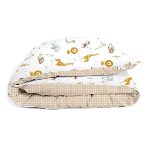Пододеяльник детский Cosas Africa zoo dots beige 110x140 см (4822052055373): Размер для кроваток 120x80см