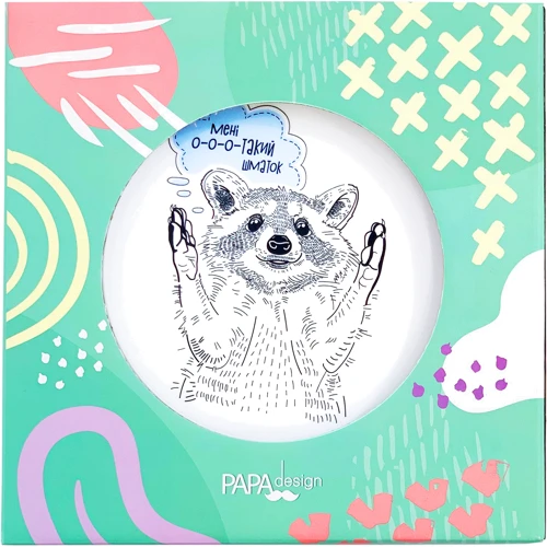 Тарелка PAPAdesign Енот зеленый: Производитель PAPAdesign