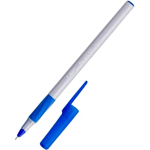Набор шариковых ручек 20 шт BIC Round Stic Exact Синий пишущий узел 0.7мм, толщина линии письма 0.36 мм (3086123340879)