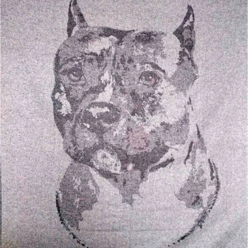 Плед Love You Dog 140x200 хлопок: Цвет серый