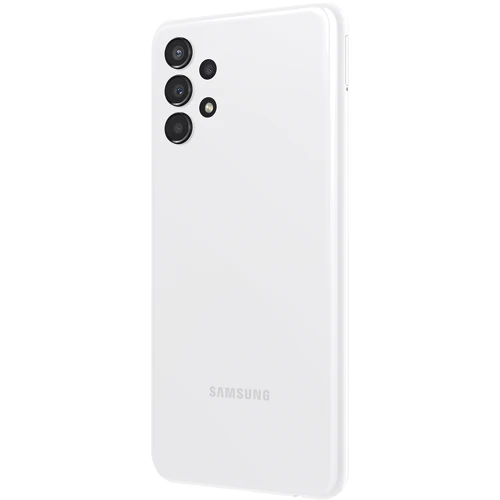Смартфон Samsung Galaxy A13 3/32GB White A137: Камера Четверна 50 Мп (f/1.8) + 5 Мп (f/2.2) + 2 Мп (f/2.4) + 2 Мп (f/2.4) / LED спалах / Автофокус / Фронтальна 8 Мп (f/2.2)