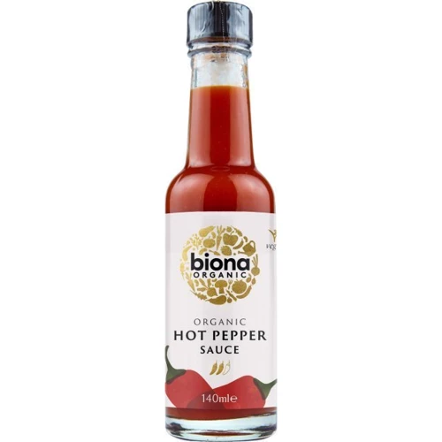 Соус из острого красного перца Biona Organic Hot Pepper Sauce органический 140 мл (5032722305793)