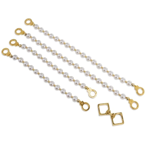 Жемчужные фиксаторы для рук и ног LOCKINK Pearl Handcuffs & Anklecuffs