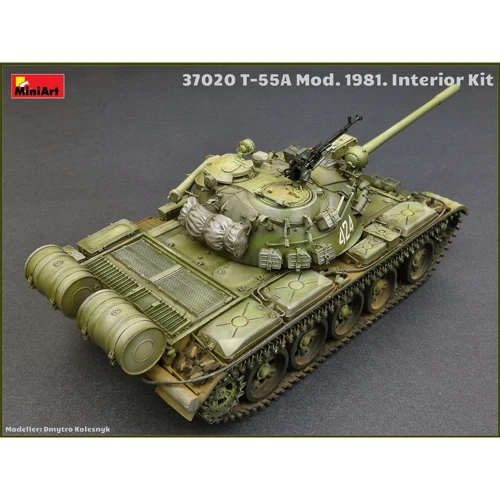 Сборная модель MiniArt MA37020 Советский средний танк Т-55А образца 1981 г: Масштаб 1:35
