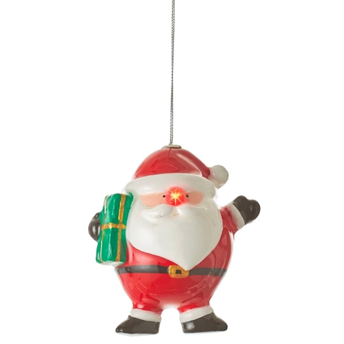 Прикраса декоративне Куля LED 11 см, Санта, House of Seasons
