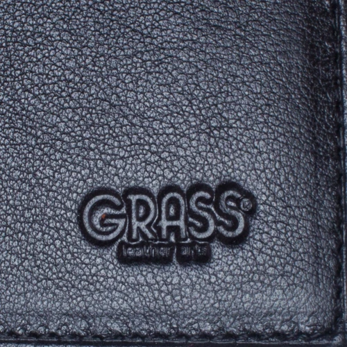 Мужская визитница Grass черная (SHI559-1-13-322): Формат кошелька Вертикальный