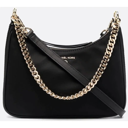 Женская сумка хобо Michael Kors JET SET CHARM MD CONV POUCHETTE XBODY черная (32F1GT9C8C001) фото 9