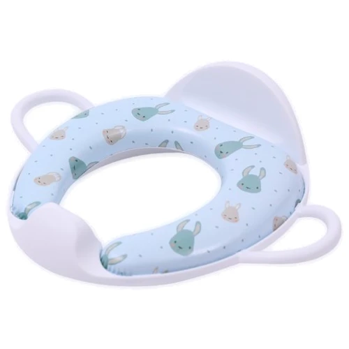 Накладка на унитаз с ручками+спинка Lorelli DOTS (white)