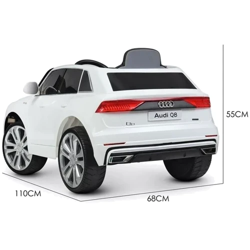 Дитячий електромобіль Джип Bambi Racer Audi Q8, білий (JJ2066EBLR-1): Рекомендований вік от 3 лет до 8 лет
