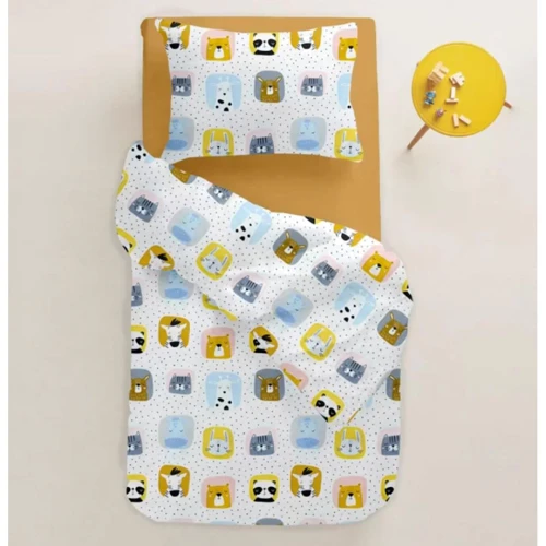 Комплект дитячої постільної білизни Cosas Animals Color Mustard (4822052078624)