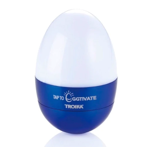 Светильник-ночник Troika Eggtivate, с датчиком вибрации, синий (EGG10/BL)