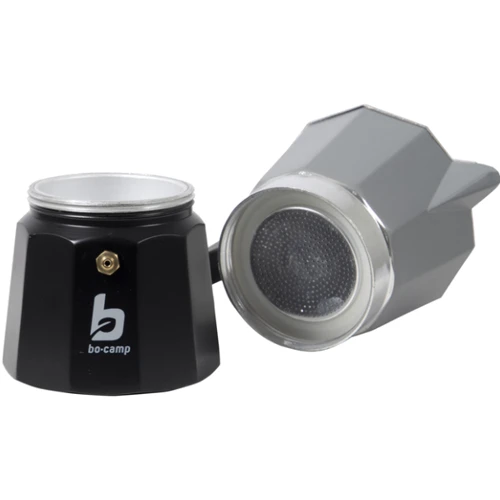 Гейзерна кавоварка Bo-Camp Hillingdon на 6 чашок 250 мл Grey/Black (2200520): Матеріал Бакелит, Алюминий