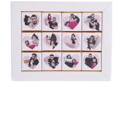 Подарунковий набір шоколаду Shokopack "Люблю коли ти поруч", 12 плиток