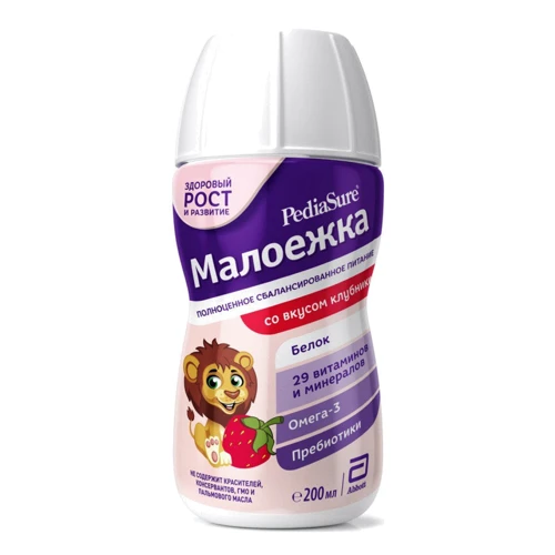 PediaSure малоежка клубника, 200мл (8710428015280)