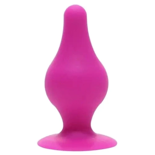 Анальная пробка SilexD (Model 2 size XS) Pink двухслойная, силикон+Silexpan