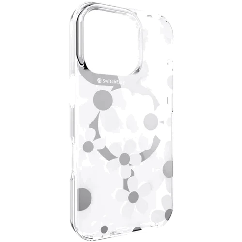 Чохол для iPhone Switcheasy Fleur M 3D Patterned Shockproof Case White (SPH66P269WH24) для iPhone 16 Pro: Матеріали поликарбонат и полиуретан