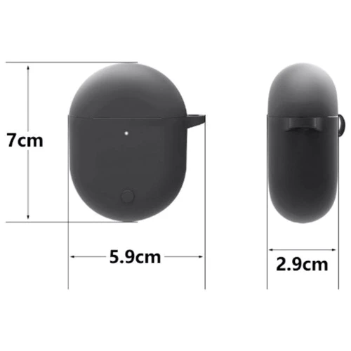 Чехол для наушников BeCover Silicon Black (707461) for Xiaomi Redmi Buds 3 Pro: Материал Силикон