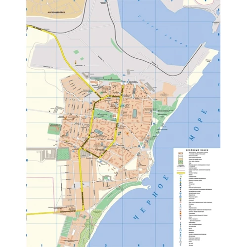 Ильичевск. План города, м-б 1:10 000: Обложка Мягкая