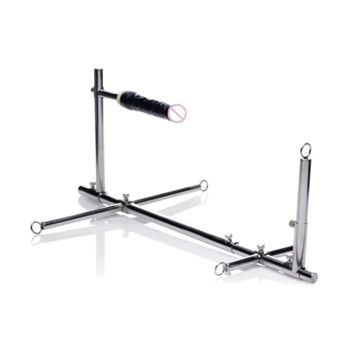 Конструкция для фиксации с фаллоимитатором Imprisoned Metal Stockade with Dildo