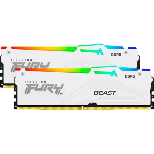 Kingston FURY 32 GB (2x16GB) DDR5 6000 MHz Beast RGB EXPO White (KF560C36BWE2AK2-32) UA