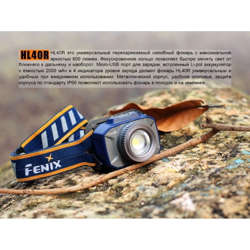 Фонарь Fenix HL40R Cree XP-LHIV2 LED серый (HL40RGY) фото 14